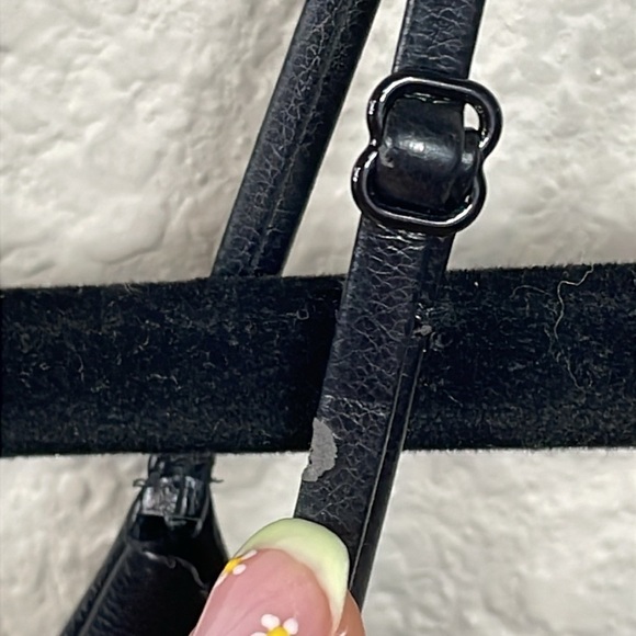 New Jonathan Simkhai Carlee Fringe Detail Faux Leather Dress Vegan Black Sz 4 - Picture 11 of 15